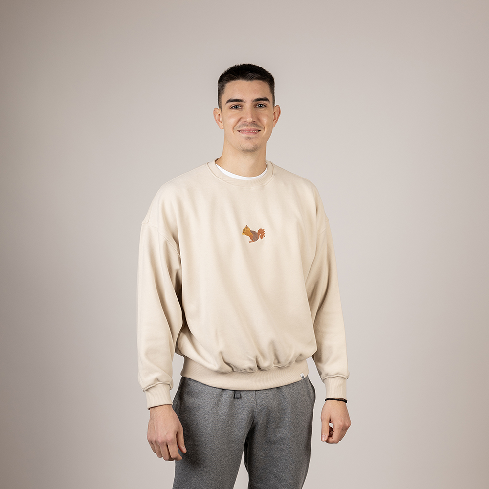 Squirrel Super Soft Oversize Sweatshirt