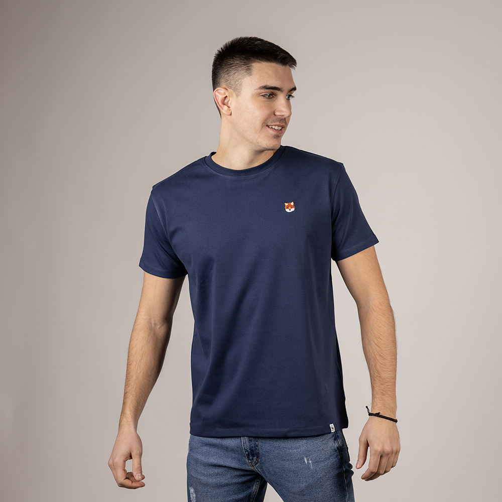 Red Fox Premium T-shirt - Dark Blue