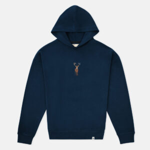 Deer Super Soft Hoodie - Indigo Blue - Image 4