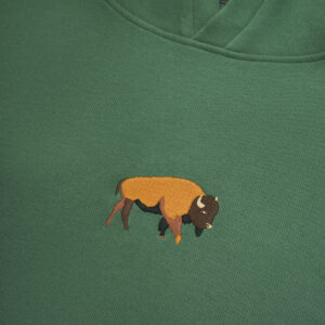 Bison Super Soft Hoodie - Green - Slika 2