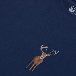 Deer Light-Weight T-shirt - Dark Blue - Image 3