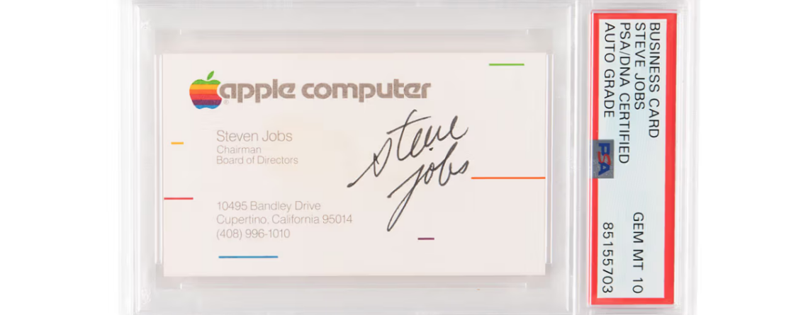 steve jobs card
