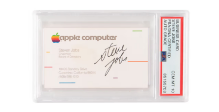 steve jobs card