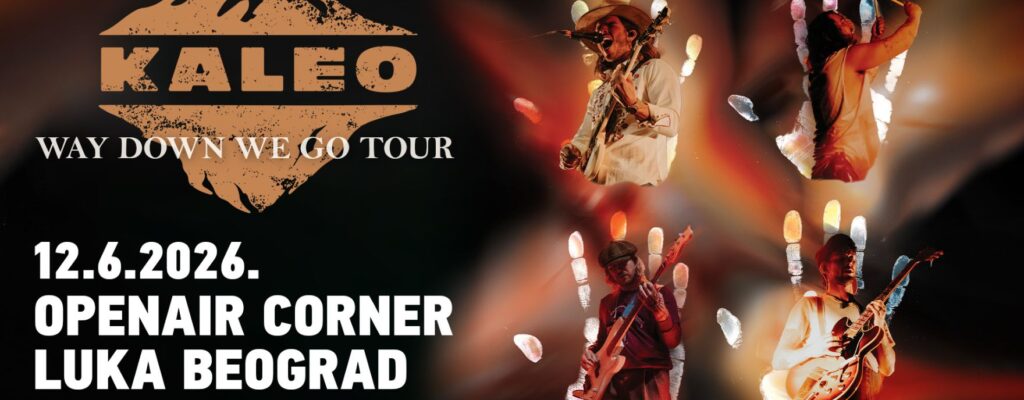 ROCK SENZACIJA KALEO PREMIJERNO 12. JUNA U LUCI BEOGRAD